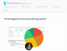 Tablet Screenshot of minnesota-demographics.com